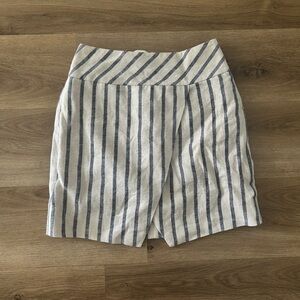 J.Crew Woman’s Striped Linen Wrap Skirt – Size 00- LIKE NEW